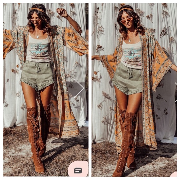 TheBoldBohemian Other - 5⭐️ FAV BESTSELLER Delirium Robe Maxi Kimono Wrap